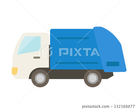 Garbage truck_flat 132168877