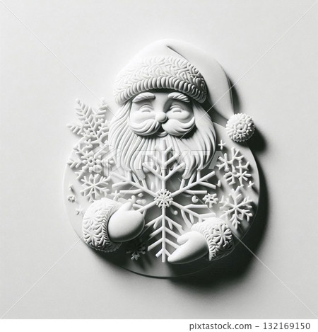 Elegant winter Santa Claus design 132169150