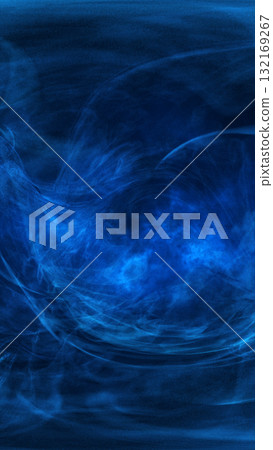 Abstract smoky blue energy mist with swirling light textures and deep glowing highlights 132169267