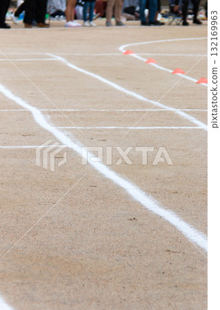 White line of athletic meet White line of athletic meet 132169963