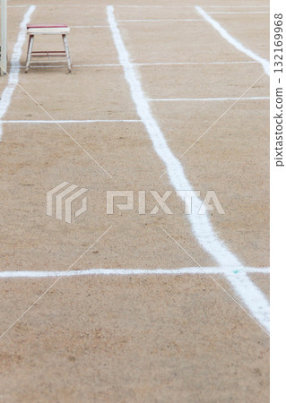 White line of athletic meet White line of athletic meet 132169968