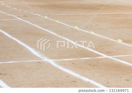 運動會白線 132169971