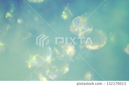 Abstract light background decoration. Fantastic light effect like sunlight filtering through the trees. Sparkle, sparkle, circular bokeh. 132170013