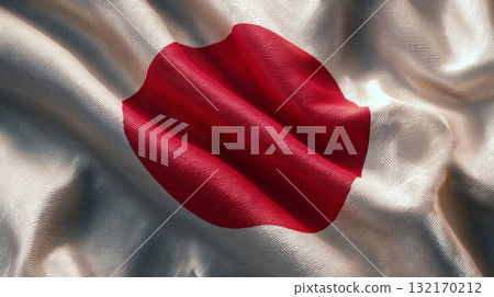 Somalias flag waving under a clear blue sky with fluffy white clouds on a sunny day 132170212