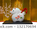 New Year's holiday material 132170694