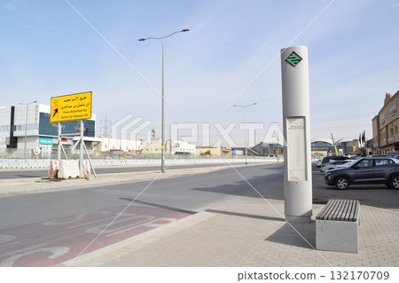 Bus stop in Riyadh, Saudi Arabia Bus stop in Riyadh, Saudi Arabia 132170709
