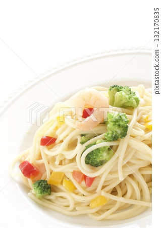 Shrimp and broccoli pasta Shrimp and broccoli pasta 132170835