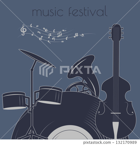 music festival design 132170989
