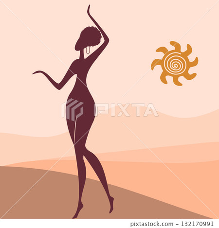 african woman silhouette african woman silhouette 132170991