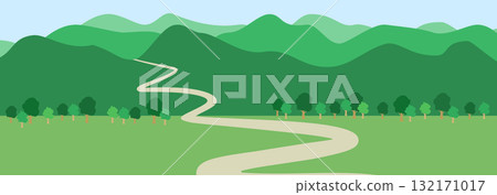 Mountain landscape vector illustration Mountain landscape vector illustration 132171017