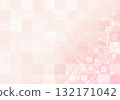 粉紅色蓬鬆和紙，帶有格子和花卉圖案 132171042