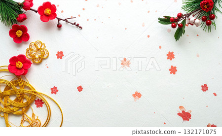 新年吉祥的日本背景圖片 132171075