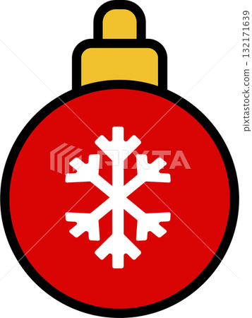 The  Christmas icon for Holiday or celebration concept. 132171639