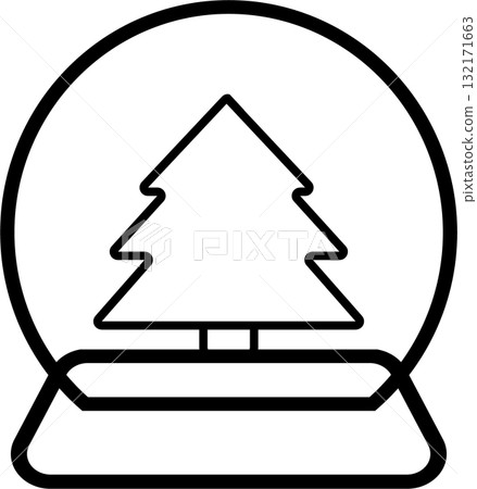 The  Christmas icon for Holiday or celebration concept. 132171663