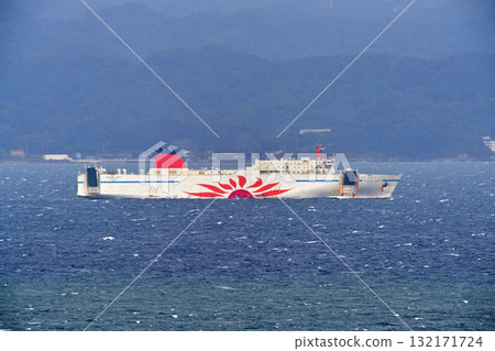 東京灣浦賀海峽 商船三井線 渡輪 向日葵大雪 132171724