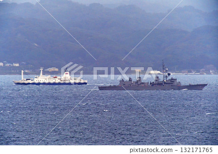 東京灣、浦賀海峽、日本海上自衛隊、有明、DD-109、東海汽船、丹參丸 132171765