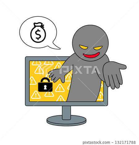 勒索軟體(勒索病毒)插圖 勒索軟體(勒索病毒)插圖 132171788