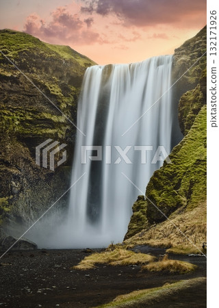 Skogafoss and Sunset Skogafoss and Sunset 132171926