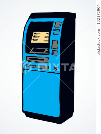 ATM device icon. Vector drawing ATM device icon. Vector drawing 132172904