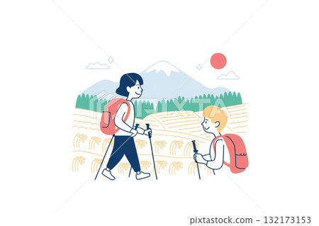 遊客漫步森林 / 旅人享受鄉村風光 132173153