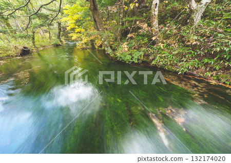 上高地美麗的風景 132174020