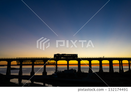 崇吾川大橋～山陰本線風景 132174491