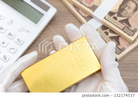 黃金購買價格投資形象 132174537