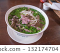 [Poland] Pho on a table at a Vietnamese restaurant in downtown Warsaw 132174704