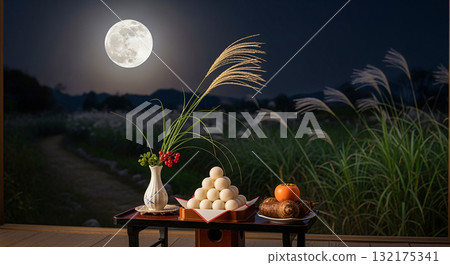 Full moon (Harvest moon) 132175341