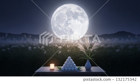 Full moon (Harvest moon) 132175342