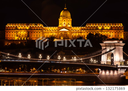 Sunset view of Budapest, highlighting the historic Parliament, Danube River, Buda Castle and Chain Bridge. Sunset view of Budapest, highlighting the historic Parliament, Danube River, Buda Castle and Chain Bridge. 132175869