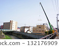 Scenery of housing construction 132176909