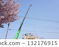 Scenery of a residential building construction site 132176915