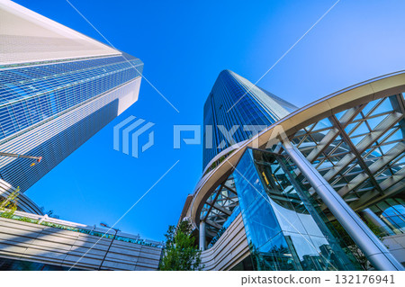 日本東京城市景觀 - 高輪Gateway站前的高輪Gateway城市景觀 132176941