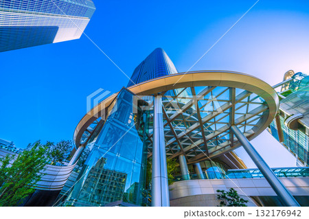 日本東京城市景觀 - 高輪Gateway站前的高輪Gateway城市景觀 132176942