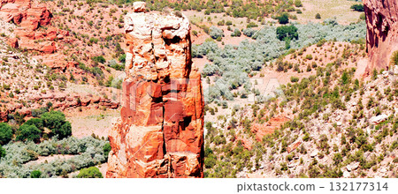 Surrounding Terrain, Cliffs, and Valley Canyon De Chelly Arizona Surrounding Terrain, Cliffs, and Valley Canyon De Chelly Arizona 132177314