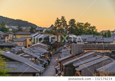 Kyoto Japan, old town Ninenzaka street in autumn season 132178214