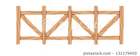 Wooden fence rustic handmade garden Wooden fence rustic handmade garden 132179450