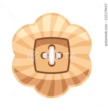 Flower shaped button sewing item 132179457