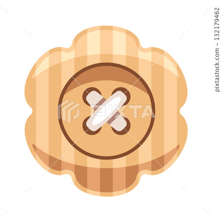 Tailoring accessory flower button cartoon 132179462