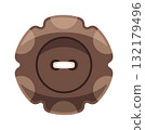 Round sewing button craft accessory 132179496