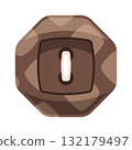 Polygonal button dressmaking accessory cartoon 132179497