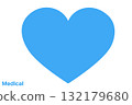 Simple medical icon heart 132179680