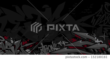 Cool Dark Abstract Flat Urban Street Art Graffiti Style Vector Illustration Template Background Art Cool Dark Abstract Flat Urban Street Art Graffiti Style Vector Illustration Template Background Art 132180181