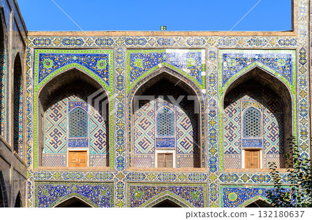 烏茲別克撒馬爾罕美麗的城市景觀 132180637