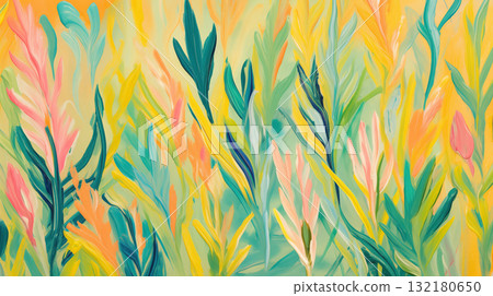 Expressionist art colorful summer garden background Expressionist art colorful summer garden background 132180650