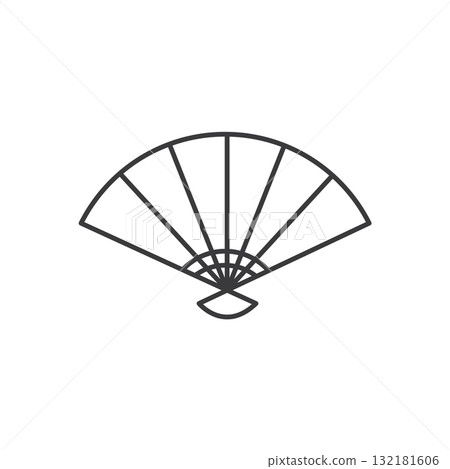 traditional fan icon 132181606