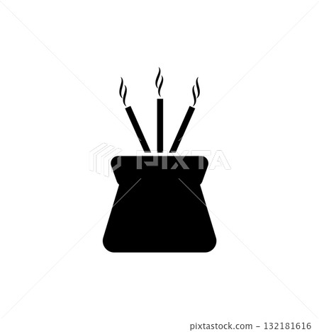 incense sticks in a pot. incense sticks in a pot. 132181616