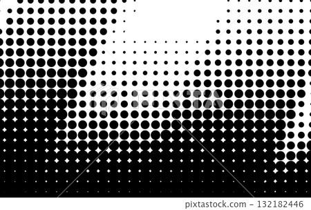 faded gradient halftone dots background. Vector illustration 132182446