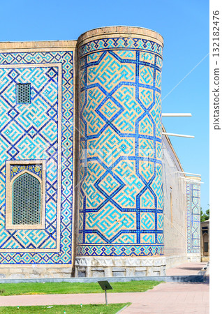 Beautiful view of Registan Square in Samarkand, Uzbekistan 132182476